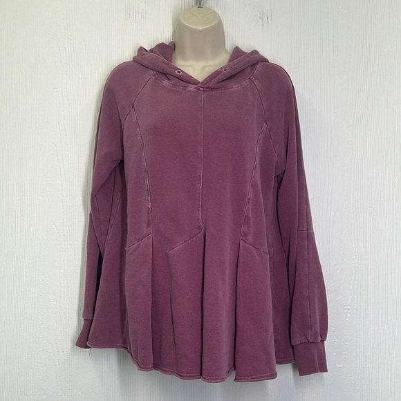 Anthropologie - Pilcro And The Letter Press Flynn Rose Pink Lightweight Hoodie M - Picture 4 of 15